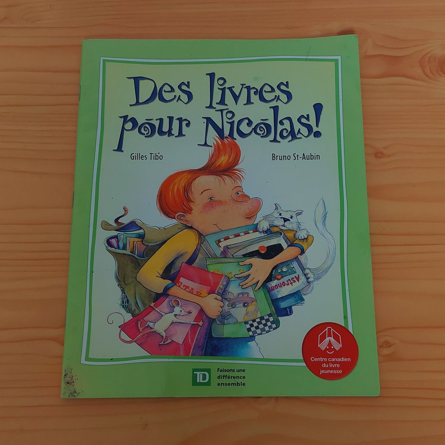 Des livres pour Nicolas!