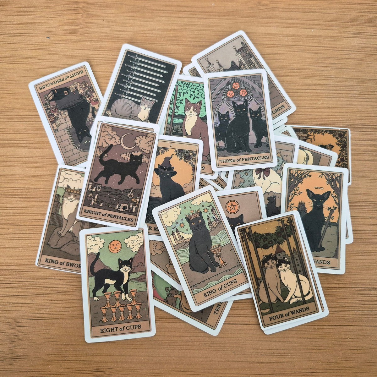 Cat Tarot Card Stickers