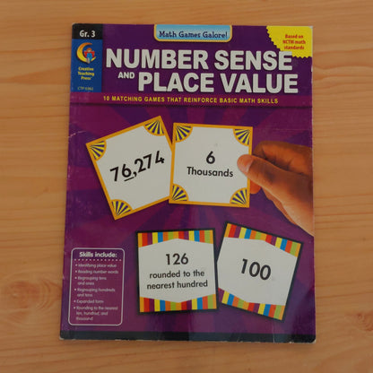 Number Sense and Place Value: 10 Matching Games that Reinforce Basic Math Skills (Math Games Galore!)