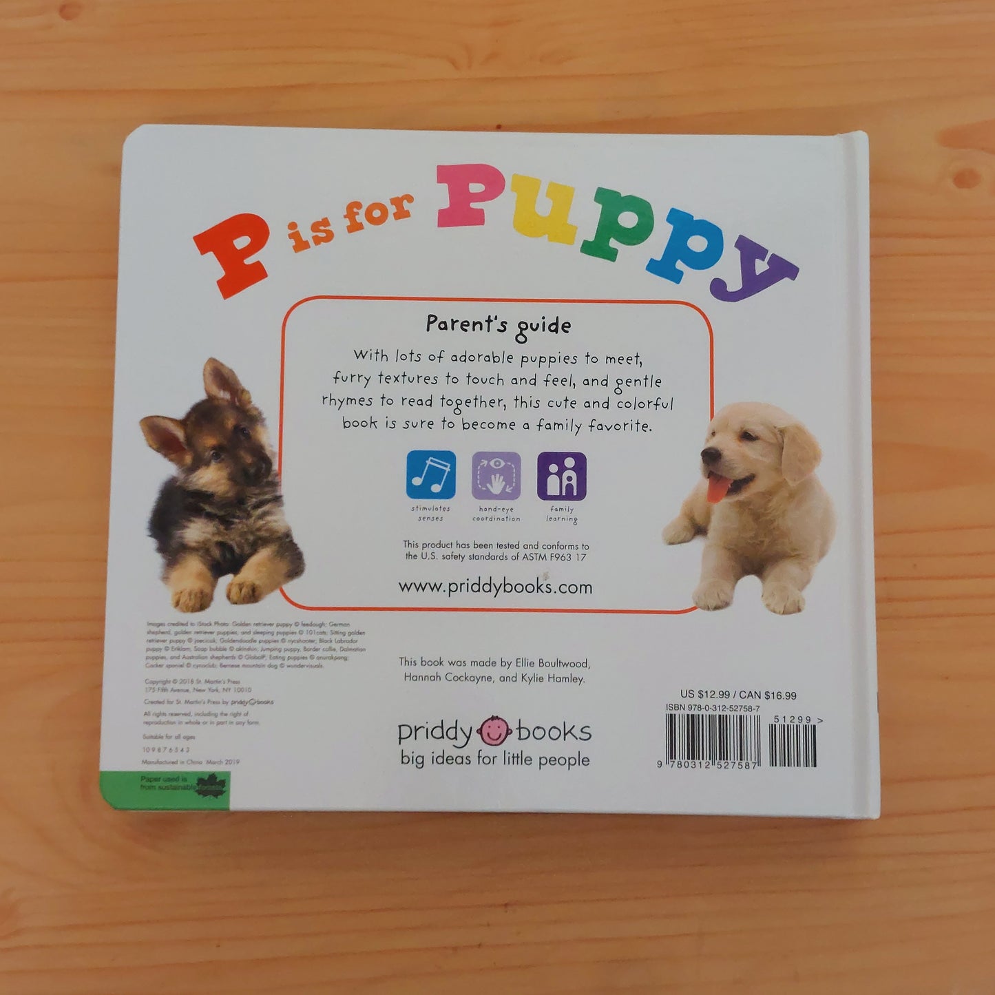 P is for Puppy: Touch & Feel (Priddy Book)