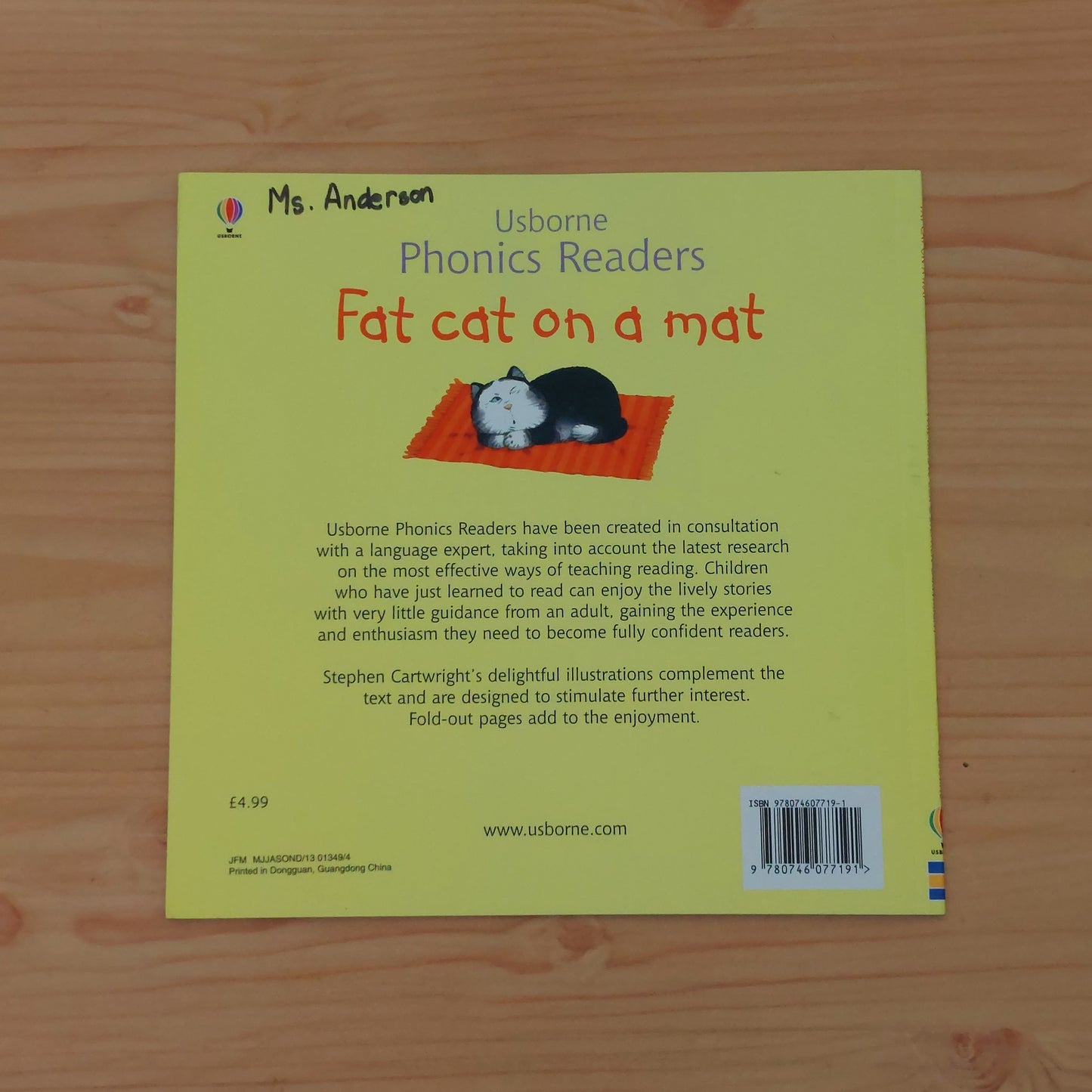 Fat Cat on a Mat (Usborne Phonics Readers)