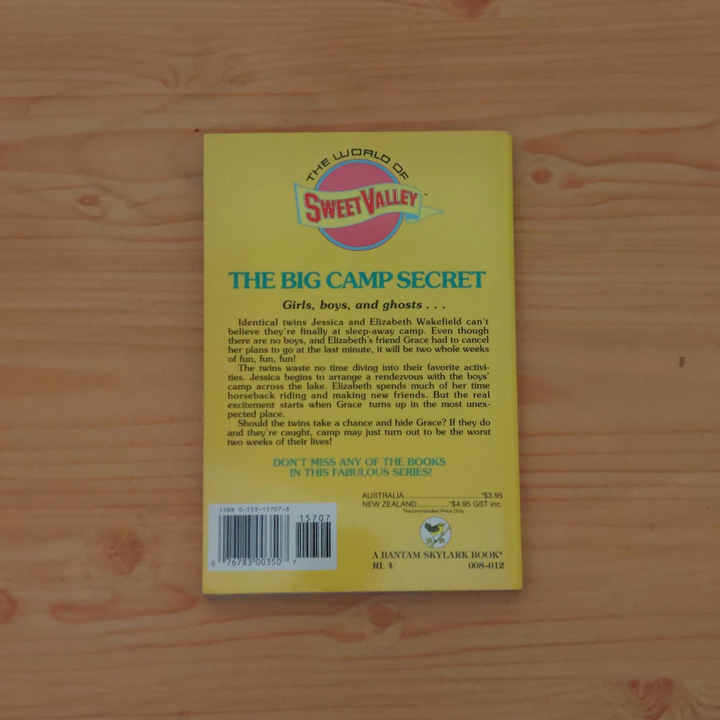 Sweet Valley Twins and Friends: Super Edition #3 The Big Camp Secret