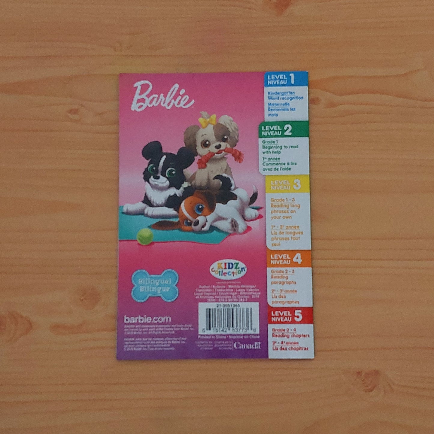 Barbie - My Book of Puppies / Mon Livre de chiots (First Reader: Level 1 / Mes premières lectures: Niveau 2)