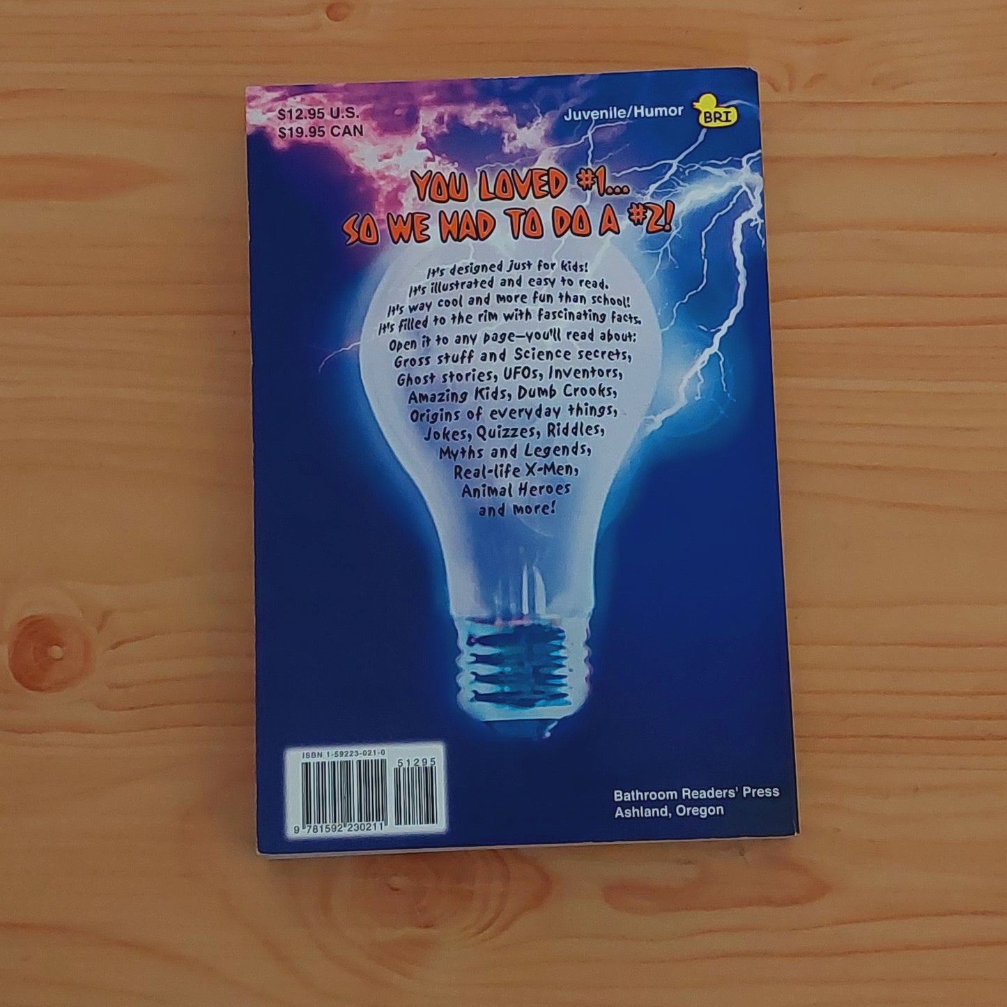 Electrifying Bathroom Reader for Kids Only!