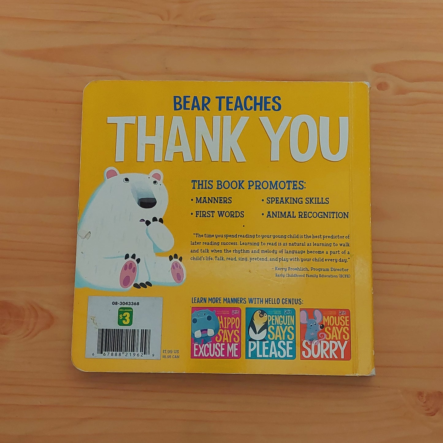 Bear Says Thank You (Hello Genius)