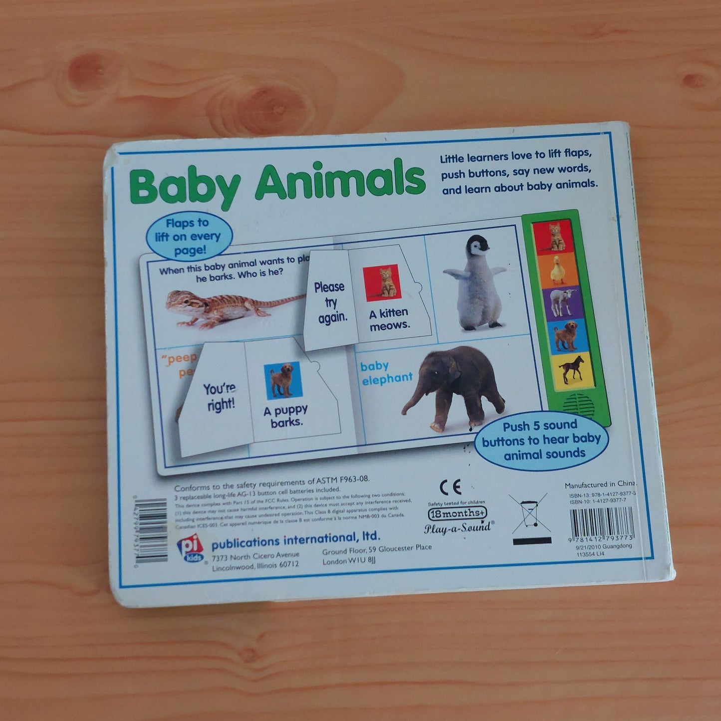 Baby Animals (Lift-a-Flap Soud Book)