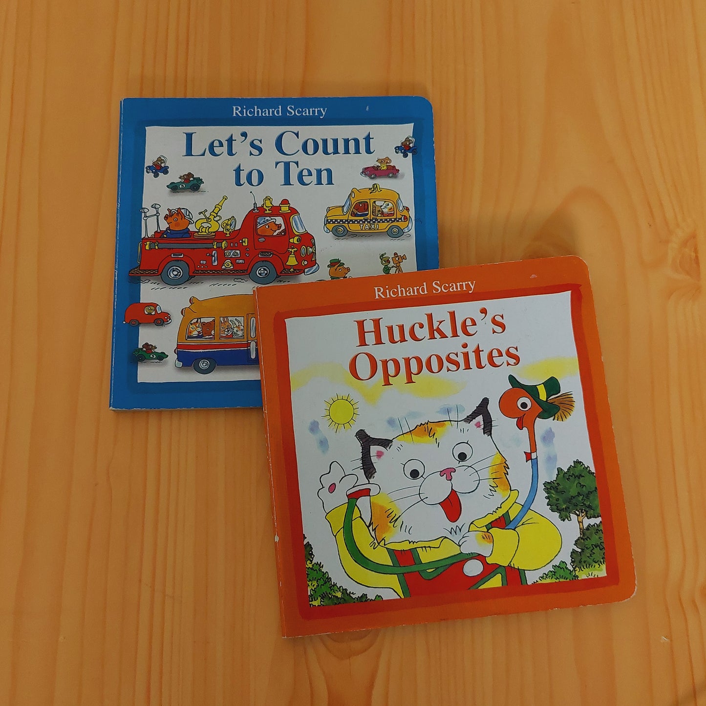 Let's Count to Ten & Huckle's Opposites by Richard Scarry