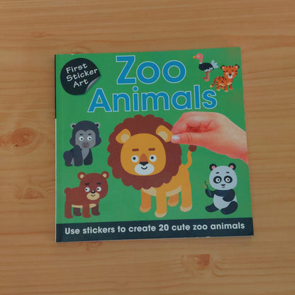 First Sticker Art: Zoo Animals