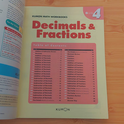 Kumon - Grade 4 Decimals and Fractions