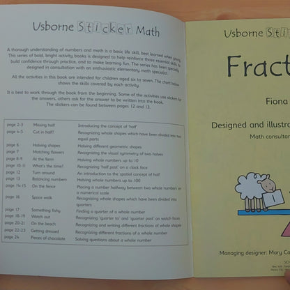 Fractions - Usborne Sticker Math