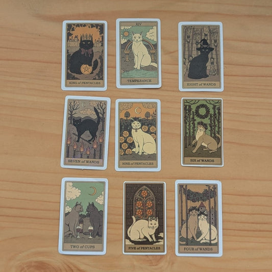 Cat Stickers - Tarot Cards