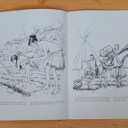 The Story of Sacajawea - Story and Colouring Book