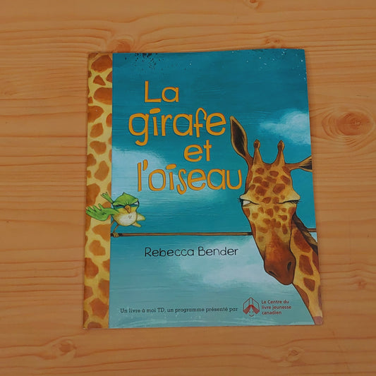 La girafe et l'oiseau