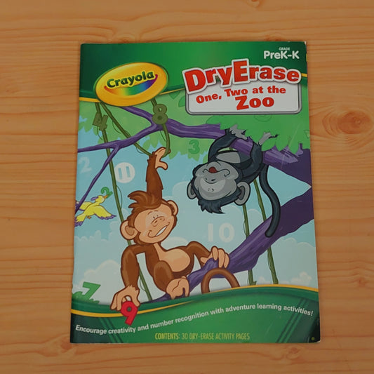 Crayola Dry Erase - One, Tow at the Zoo (Pre-K)